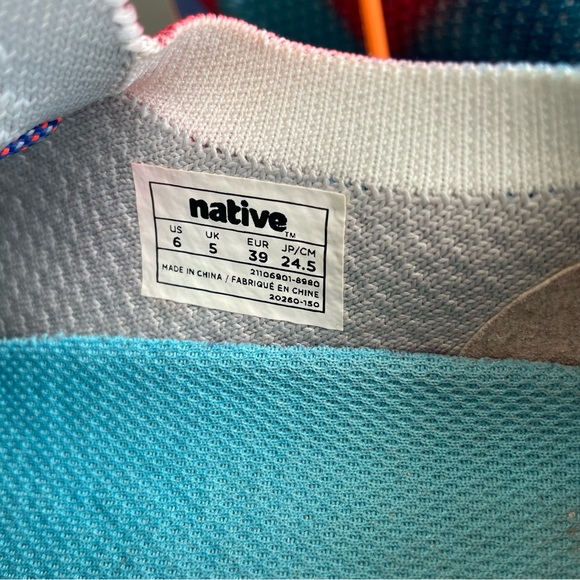 Native Mercury 2.0 Liteknit Colorful Running Shoes Unisex Men’s 6 Women’s 8 - Picture 15 of 16